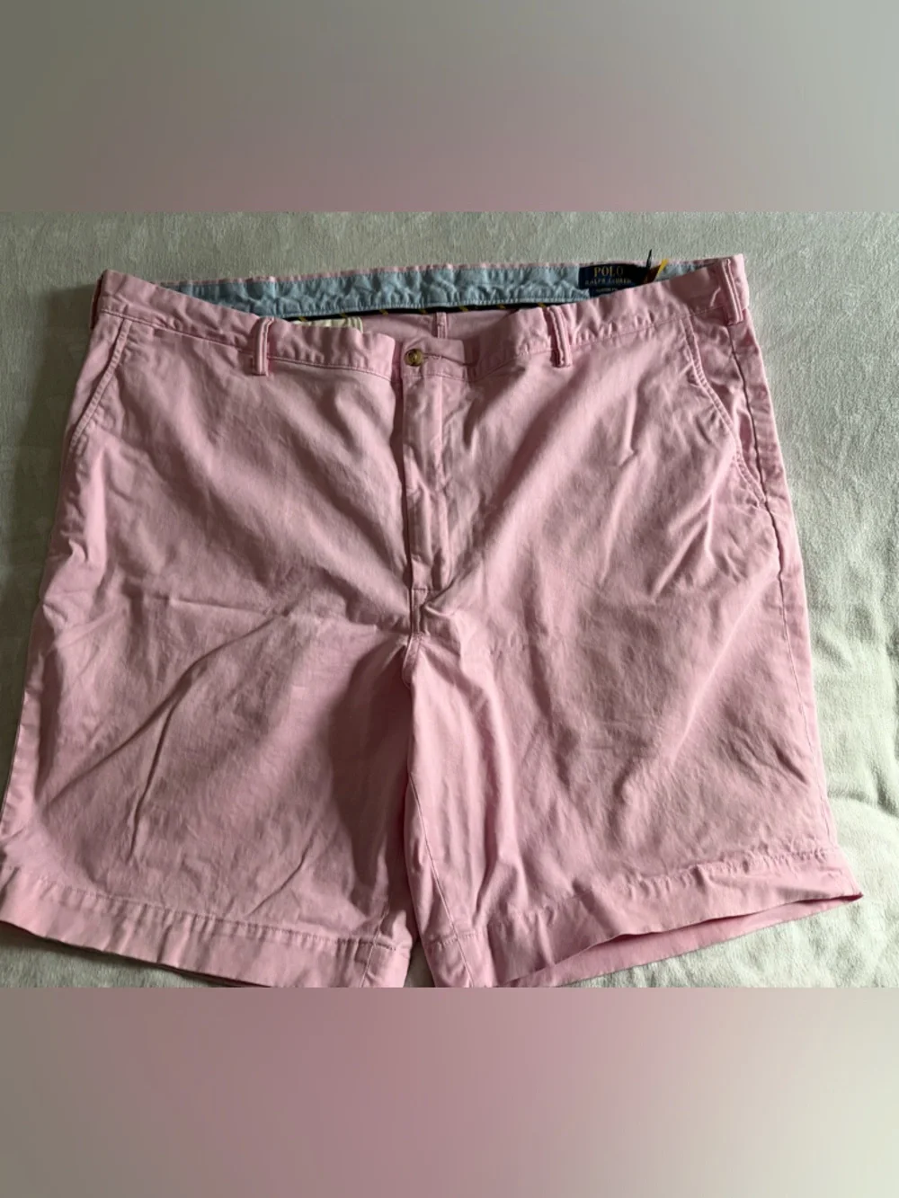 Ralph Lauren mens big and tall stretch cotton classic fit Pink Shorts